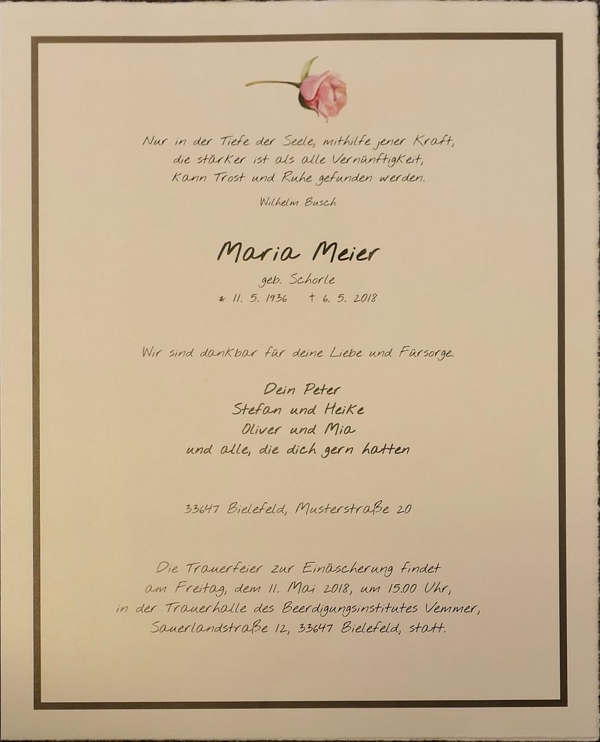 Bütten Schwarzer Rand