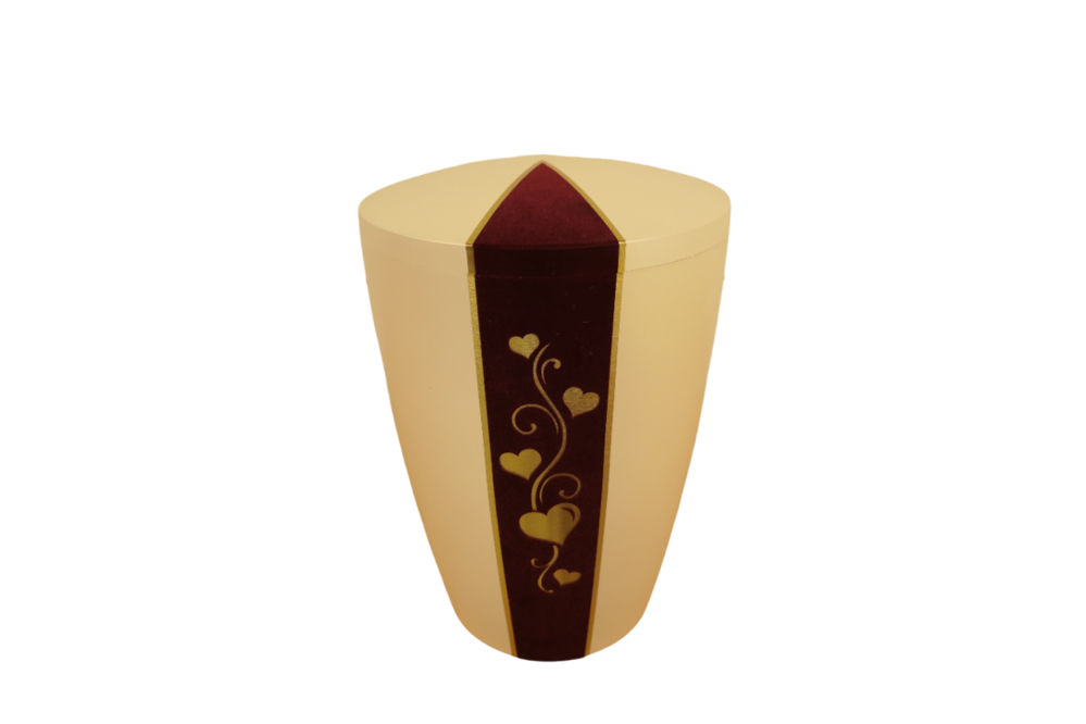 Dartiste perlmut bordeaux Herzen